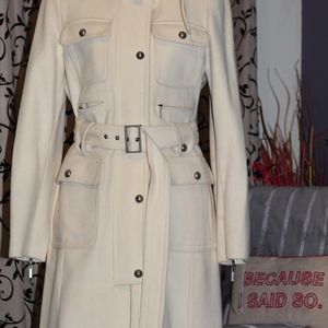 Laundry by Shelli Segal Cream Coat (Size 8)